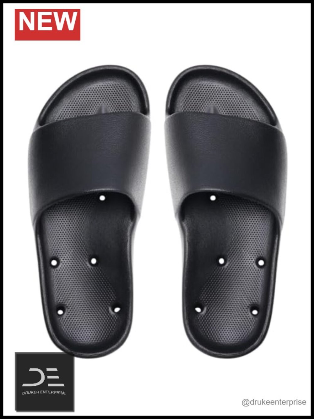 Arch Support Slides Quick Drying Drain Holes Anti-Slip Shower Shoes Soft